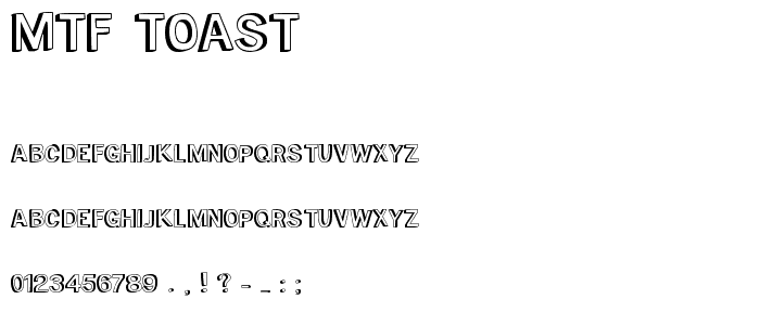 MTF Toast font